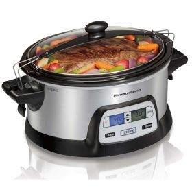 FlexCook 6 Qt Stay or Go Slow Cooker - Stainless Steel