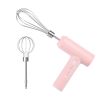 Electric Egg Beater With 2 Wire Beaters Portable Food Blender Whisk 3 Speeds Handheld Food Mixer ,USB Rechargeable Handheld Egg Beater