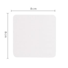 Diatomite Coaster Cup Bathroom Soap Box Hydrophilic Pad (Option: White 8x8cm)