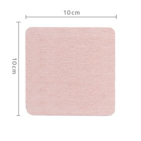 Diatomite Coaster Cup Bathroom Soap Box Hydrophilic Pad (Option: Pink 10x10cm)